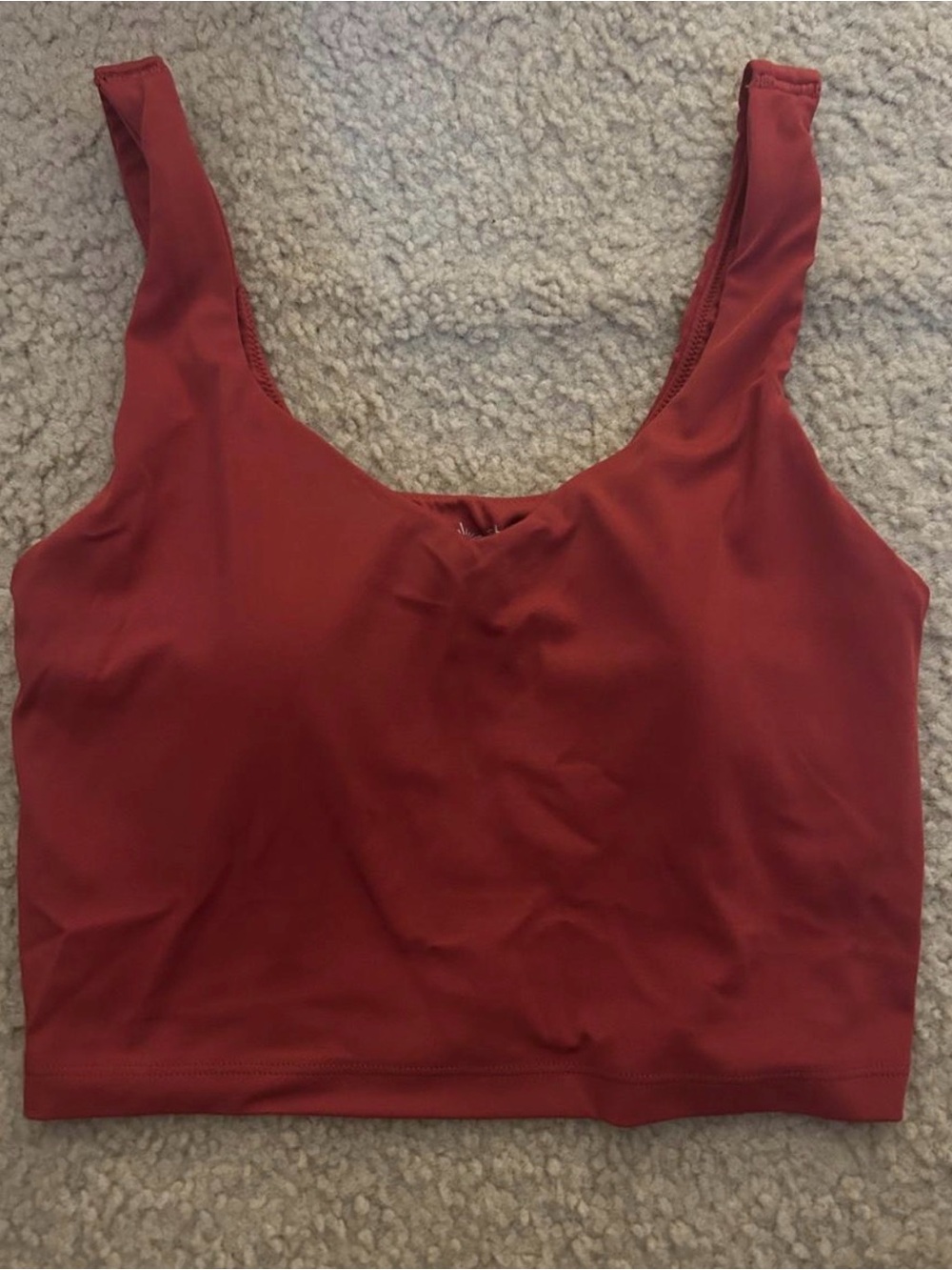 Aerie Burgandy sports tank top with built in padding #activewear #fitness #aerie